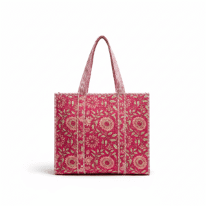 Summer floral tote printed