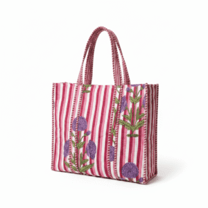 Striped purple floral